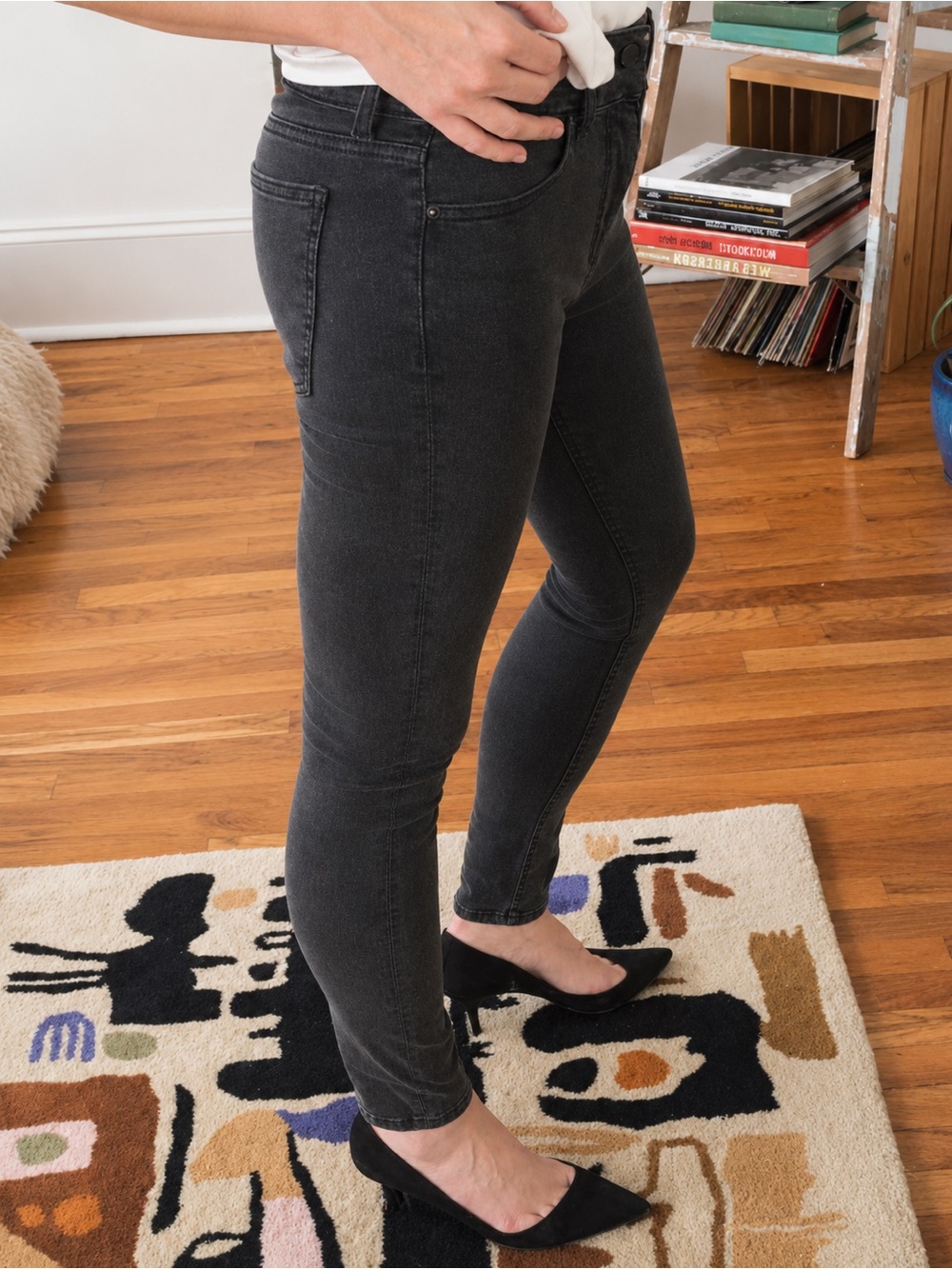 NWT SIWY Felicity Low Rise Skinny Jean • Thunderstorm • Grey Stretch Denim • 30 - Picture 5 of 16